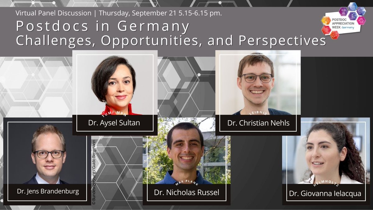 🌍 🇩🇪👩‍🔬👨‍🔬Join us for a crucial conversation on the challenges faced by postdocs in Germany and the path forward. 📅Sept. 21st 5.15.-6.15 pm. Register here 👉paw-germany.de/event/postdocs… 👩‍🎓👨‍🎓🔬#IchBinHanna #WissZeitVG