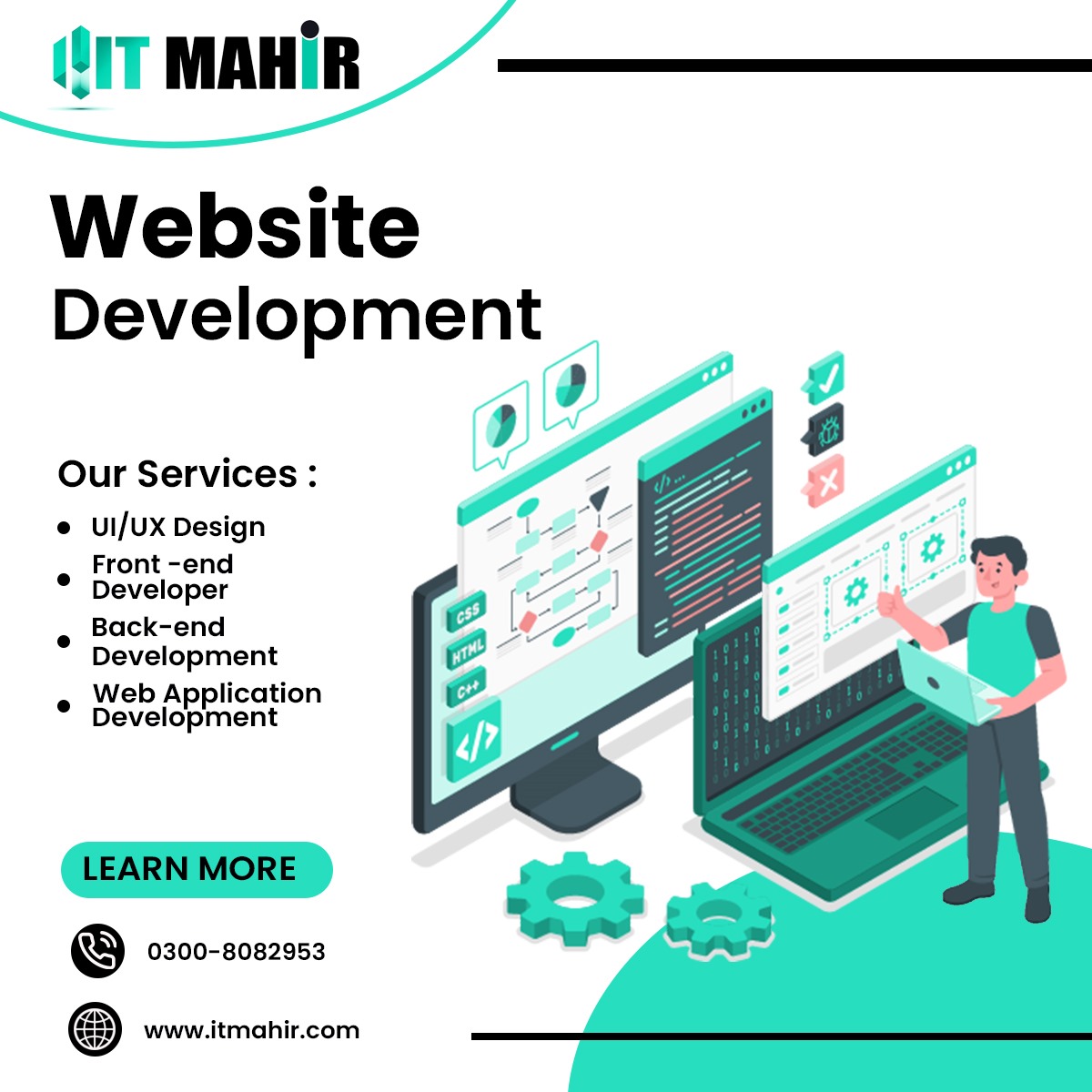 ITmahirpk's tweet image. "ItMahir: Your trusted partner for cutting-edge website development, turning your digital dreams into reality! 💻✨
CONTACT FOR MORE DETAIL
Solutiononline07@gmail.com
0300 808295
#LMSMastermind #EduTechInnovator" #WebDevelopmentPros #DigitalDreamsDelivered"
