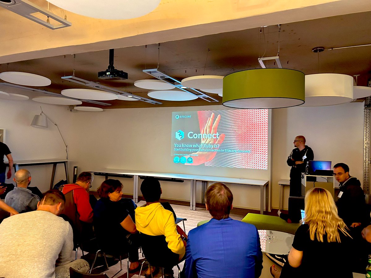 SUGDE (@_sug_de) on Twitter photo Second talk for today‘s #sugde meeting! <a href="/Hahn1Christian/">Christian Hahn</a> shows us how to write an own #SitecoreConnect connector! 😎
#sitecore #sitecorecommunity Second talk for today‘s #sugde meeting! <a href="/Hahn1Christian/">Christian Hahn</a> shows us how to write an own #SitecoreConnect connector! 😎
#sitecore #sitecorecommunity