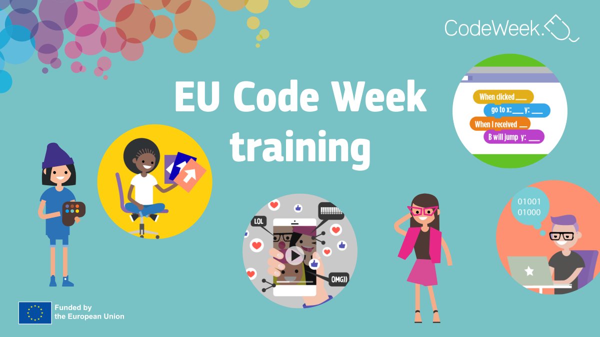👩‍💻👨‍💻Integrate coding into all subjects with Coding for All!   Discover resources, training, and ideas to bring coding into various subjects like maths, science, language, and more.  

Empower your students with new skills 👉 codeweek.eu/training/codin… 

#EUCodeWeek