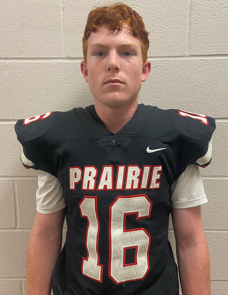 CPGopherFB's tweet photo. 2023 Gopher Football 
Name: Gaige Kuzmicz
Grade: Freshman
Position: QB/LB
Years you have played football: 7
Fun Fact: My favorite color is red 
Favorite Athlete: Michael Jordan https://t.co/3frSvo4rfI