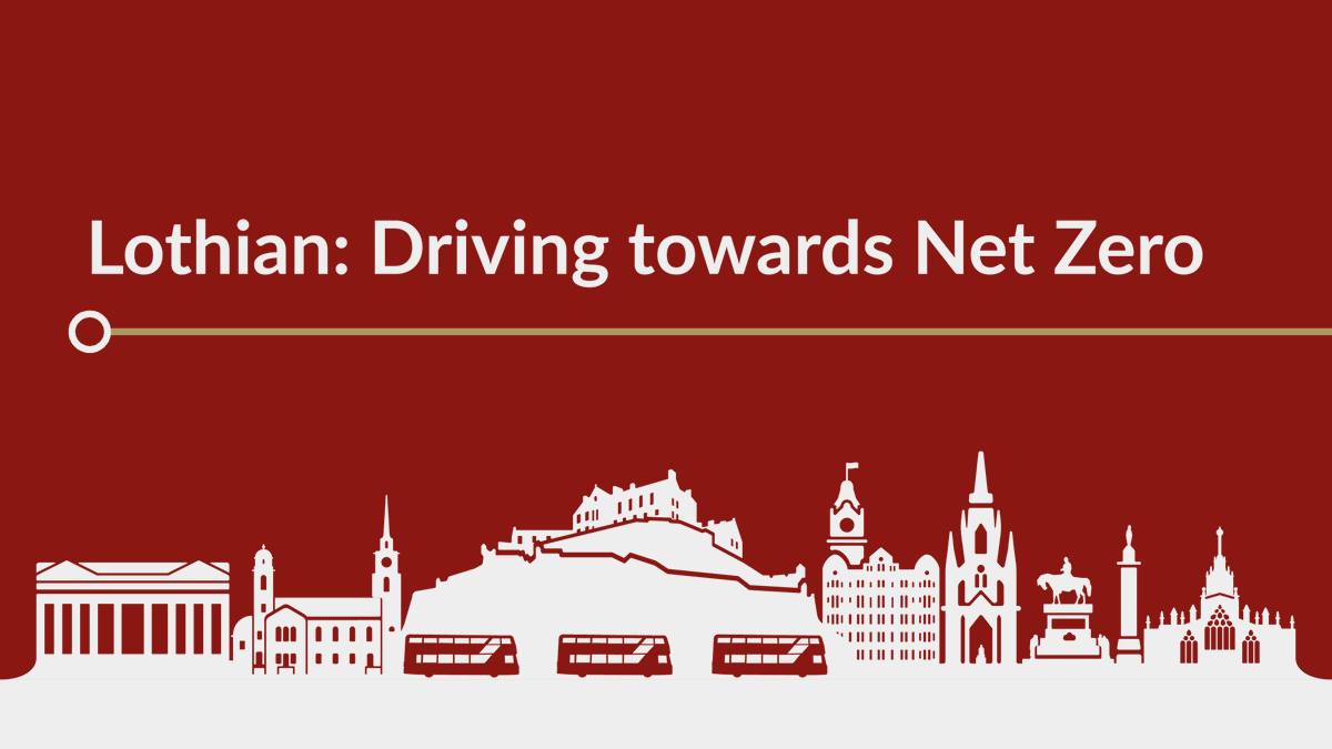 An exciting next chapter in Lothian’s journey to reduce emissions and achieve ambitious net zero goals has begun with the launch of Lothian: Driving towards Net Zero.

Learn more about our net zero strategy➡️ ow.ly/JAlB50PLx5O

#LothianBuses #NetZero #DrivingTowardsNetZero