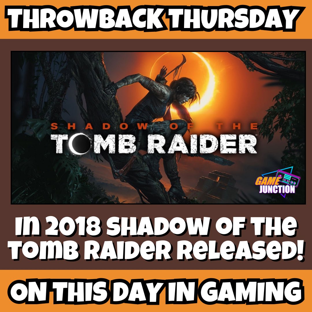 GameJunction1's tweet photo. Who else is a Tomb Raider fan? Have you played this game? #videogames #gamejunction #laracroft #tombraider #ps4 #playstation4 #playstation #xbox #xboxone #onthisdayingaming #gamer #gaming #games #throwbackthursday #throwback https://t.co/mZqneWAjzZ