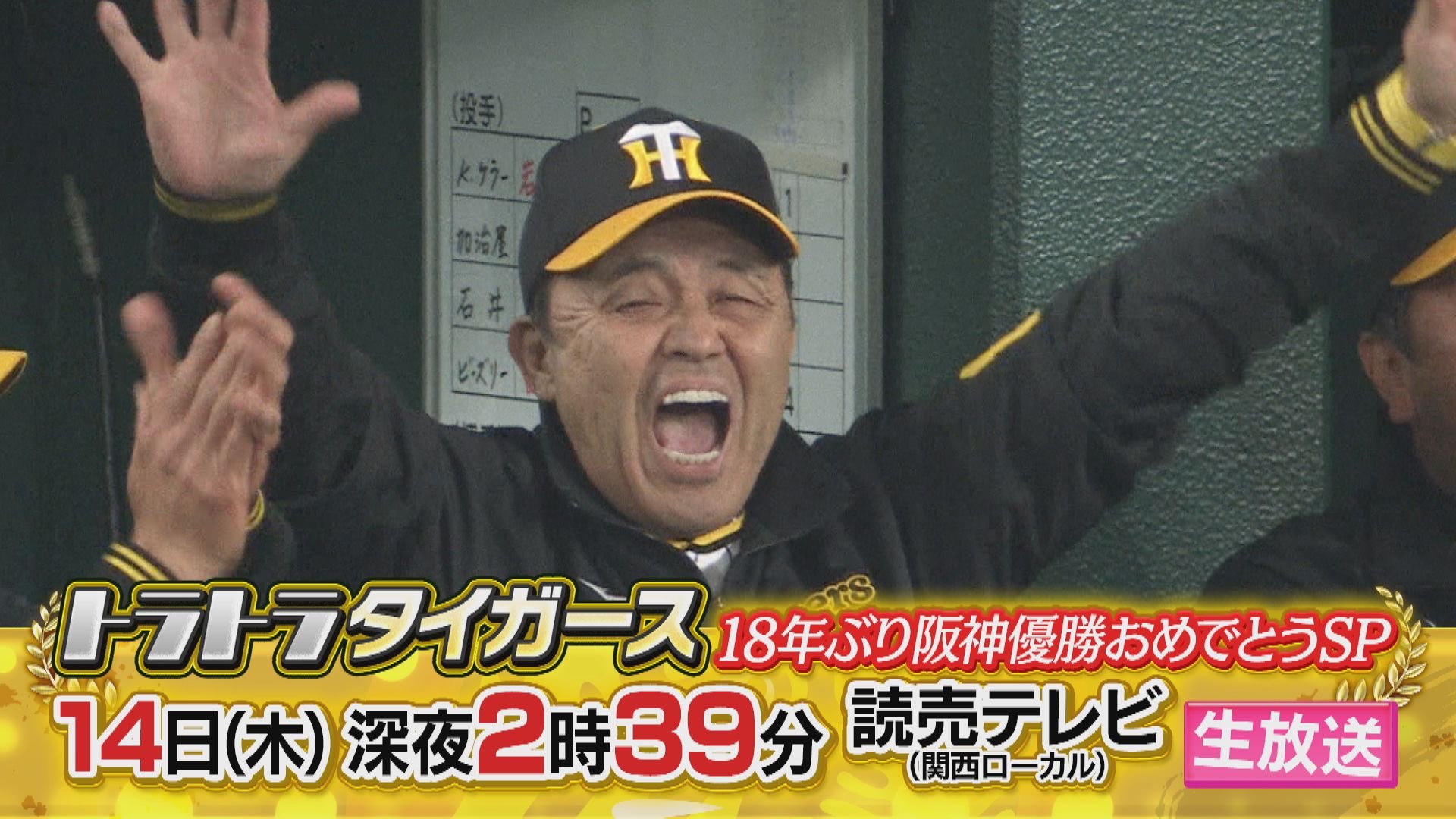 優勝おめでとう！！阪神タイガース 超特大目覚まし時計 希少品 【公式