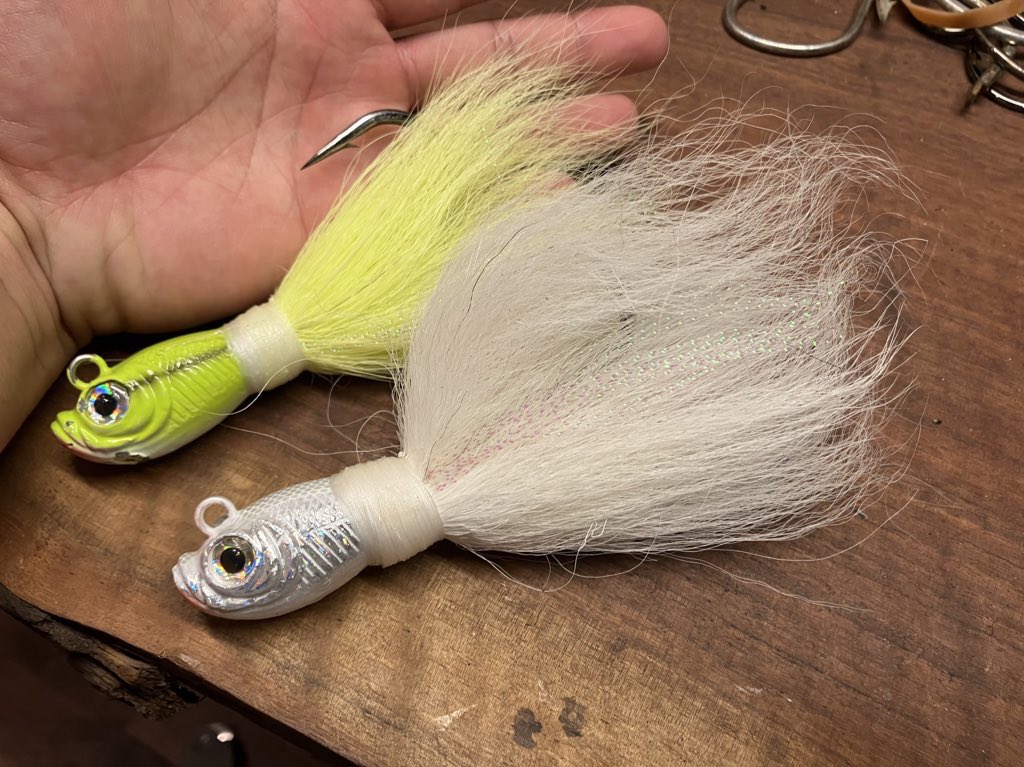 xxtaroxx1975's tweet image. 6oz.あるこのフェザージグ、
毛の量もまぁまぁなんだけど犬みたいなニオイがする

#SPRO
#PowerBucktailJig