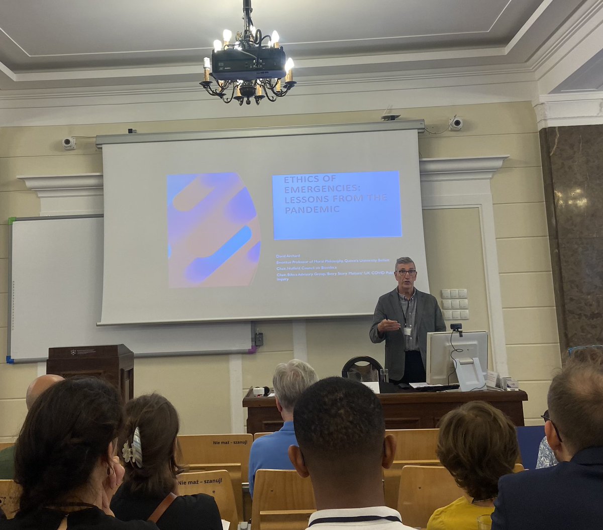 montse_esquerda's tweet photo. Amazingg Opening Session:
Pandemics and public health: lessons from the pandemics

With David Archard

#EACME #EACME2023 #Bioethics https://t.co/HhMj381wta