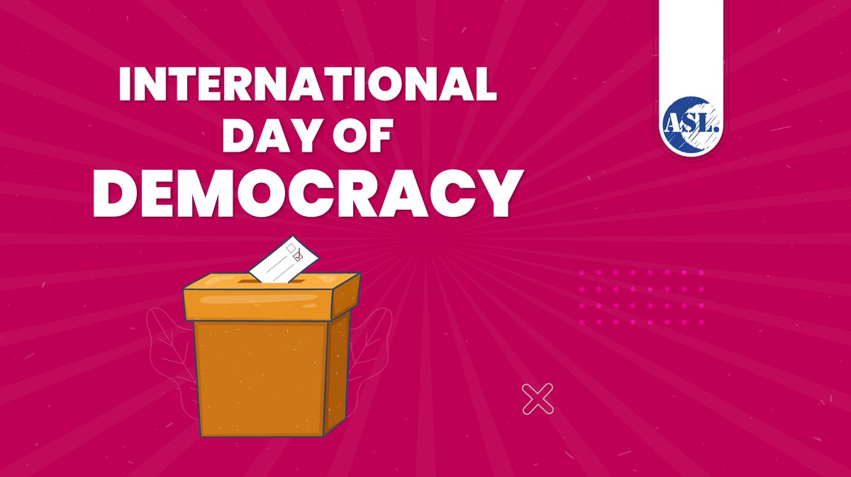 On this International 𝗗𝗮𝘆 𝗼𝗳 𝗗𝗲𝗺𝗼𝗰𝗿𝗮𝗰𝘆, let us celebrate the power of the people to choose their leaders and shape their own destiny. ✊✊

#DemocracyDay #VoteForDemocracy #StandForDemocracy #DemocracyIsFreedom