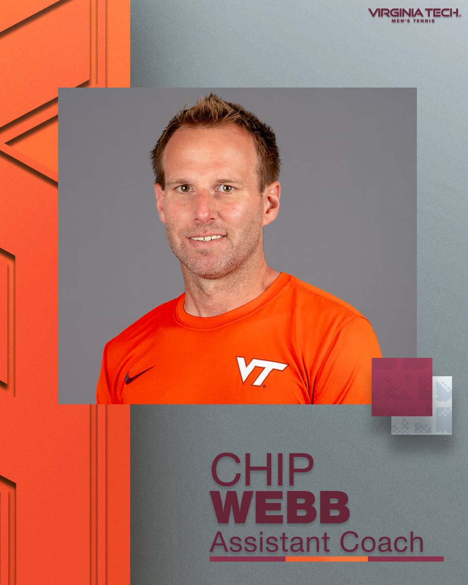 We've got our guys 🙌

Coach Thompson is delighted to announce the hirings of Virginia Tech Sports Hall of Fame member 𝗔𝗮𝗿𝗼𝗻 𝗠𝗮𝗿𝗰𝗵𝗲𝘁𝘁𝗶 and former ACC tennis great 𝗖𝗵𝗶𝗽 𝗪𝗲𝗯𝗯 as assistants for the Hokies!

🗞 » vthoki.es/r8C3T