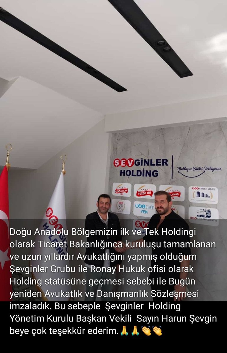 ŞEVGİNLER HOLDİNG İLE YENİDEN...