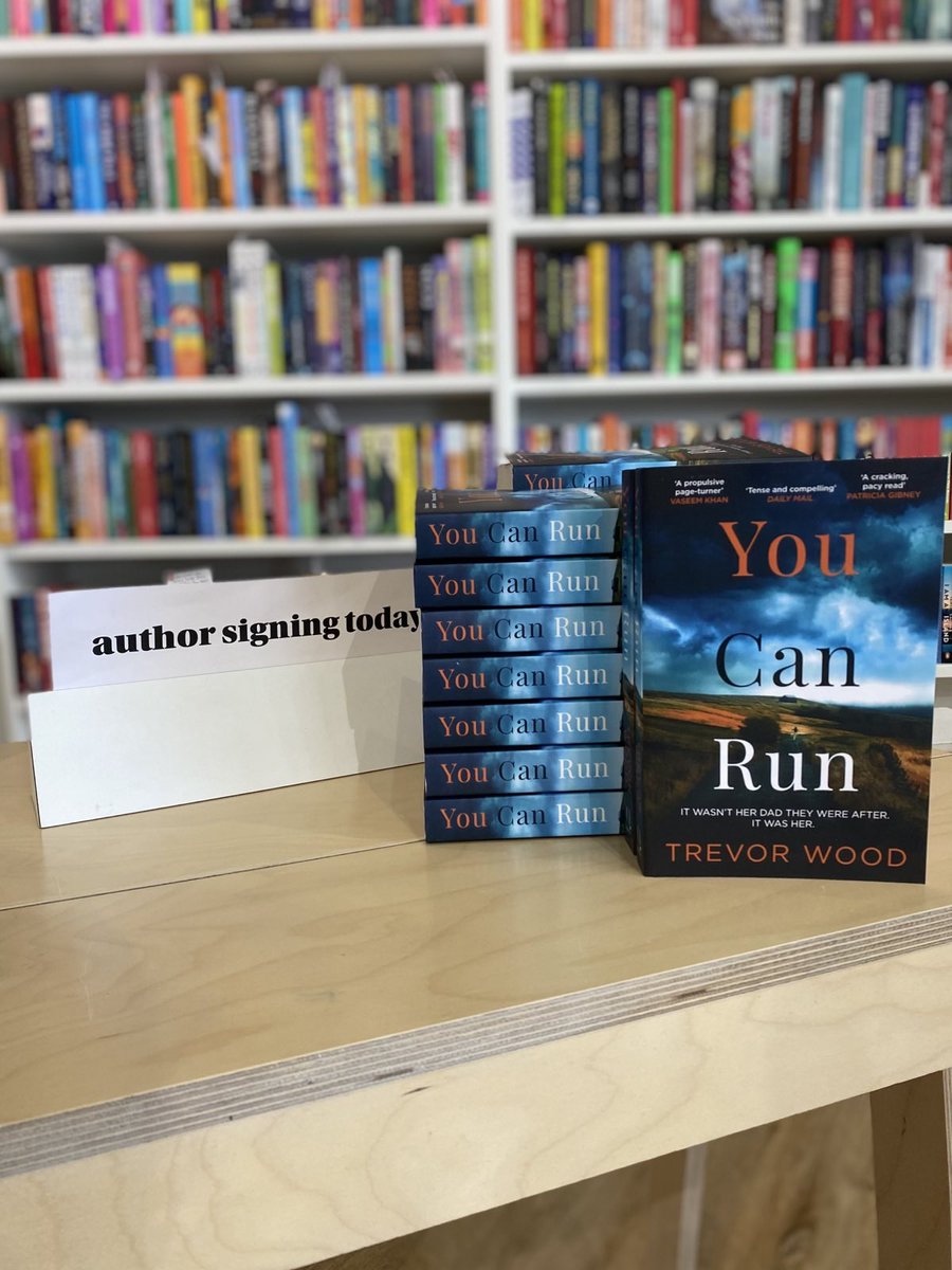 ForumBooks's tweet photo. Thanks SO much @TrevorWoodWrite for coming by and signing #YouCanRun on publications day! Congratulations 👏 &amp; have fun @BloodyScotland 

🖊️ https://t.co/1jnXZxDqIB https://t.co/j8xwyab1ta
