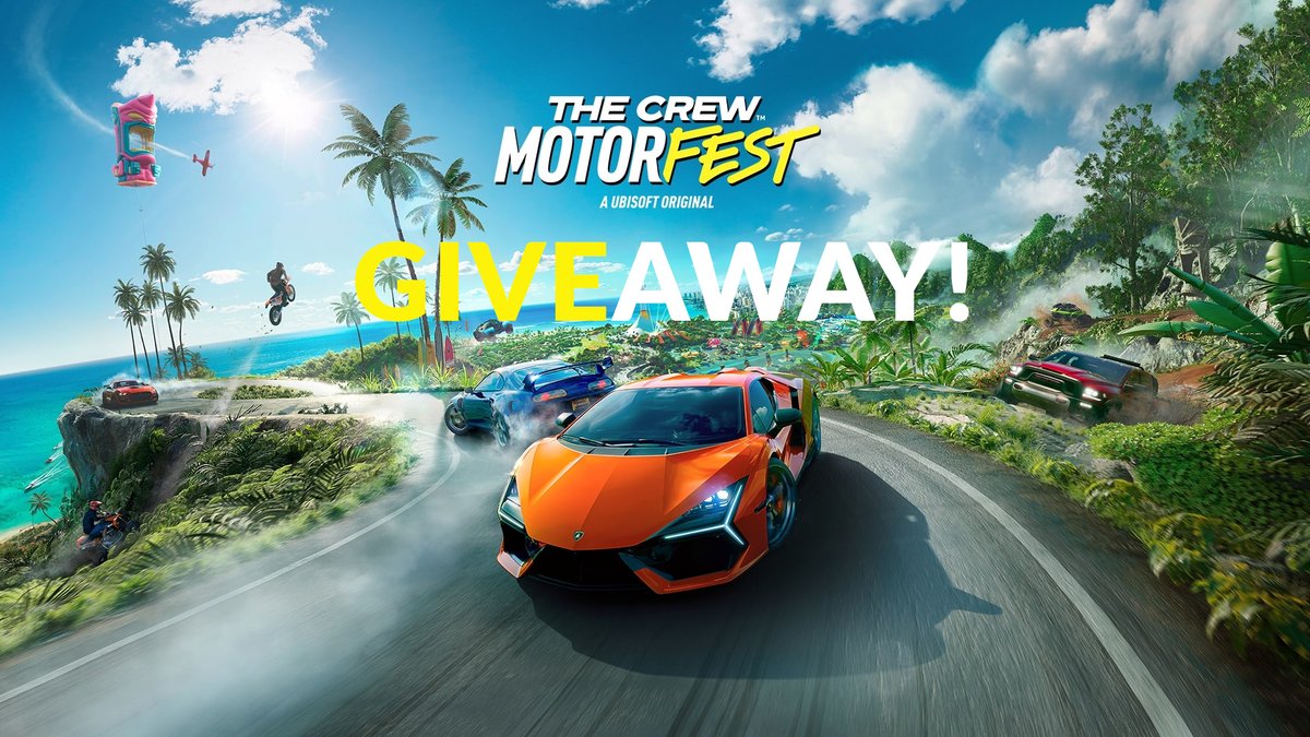 COMPETITION TIME! 🚗💨

FOLLOW US AND RETWEET to win a copy of 'The Crew Motorfest' on the format of your choice!

Winner announced on MONDAY 18/9/23 at 3pm!

#competition #giveaway #TheCrewMotorfest #Ubisoft