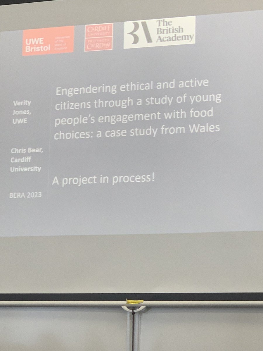 Thank you @BERANews for a great session around climate education where I shared our work on food education in Wales and ethical citizenship. @bear_chris @UWE_Research #BERA2023