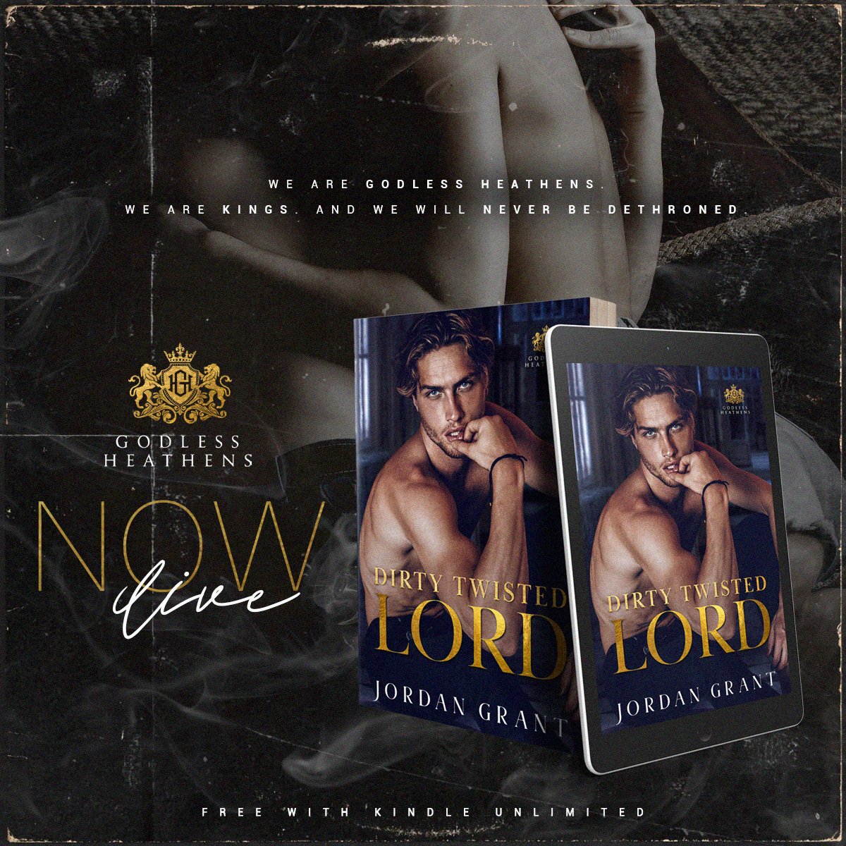 ✩🌟 HOT New Release🌟✩
 Dirty Twisted Lord by @authorjgrant is LIVE! #gothicromance #bullyromance #dirtytwistedlord #darkromance #godlessheathens #kindleunlimited #darkasylumromance #jordangrant #dsbookpromotions
Hosted by @DS_Promotions1

Buy HERE ↙️ books2read.com/DirtyTwistedLo…