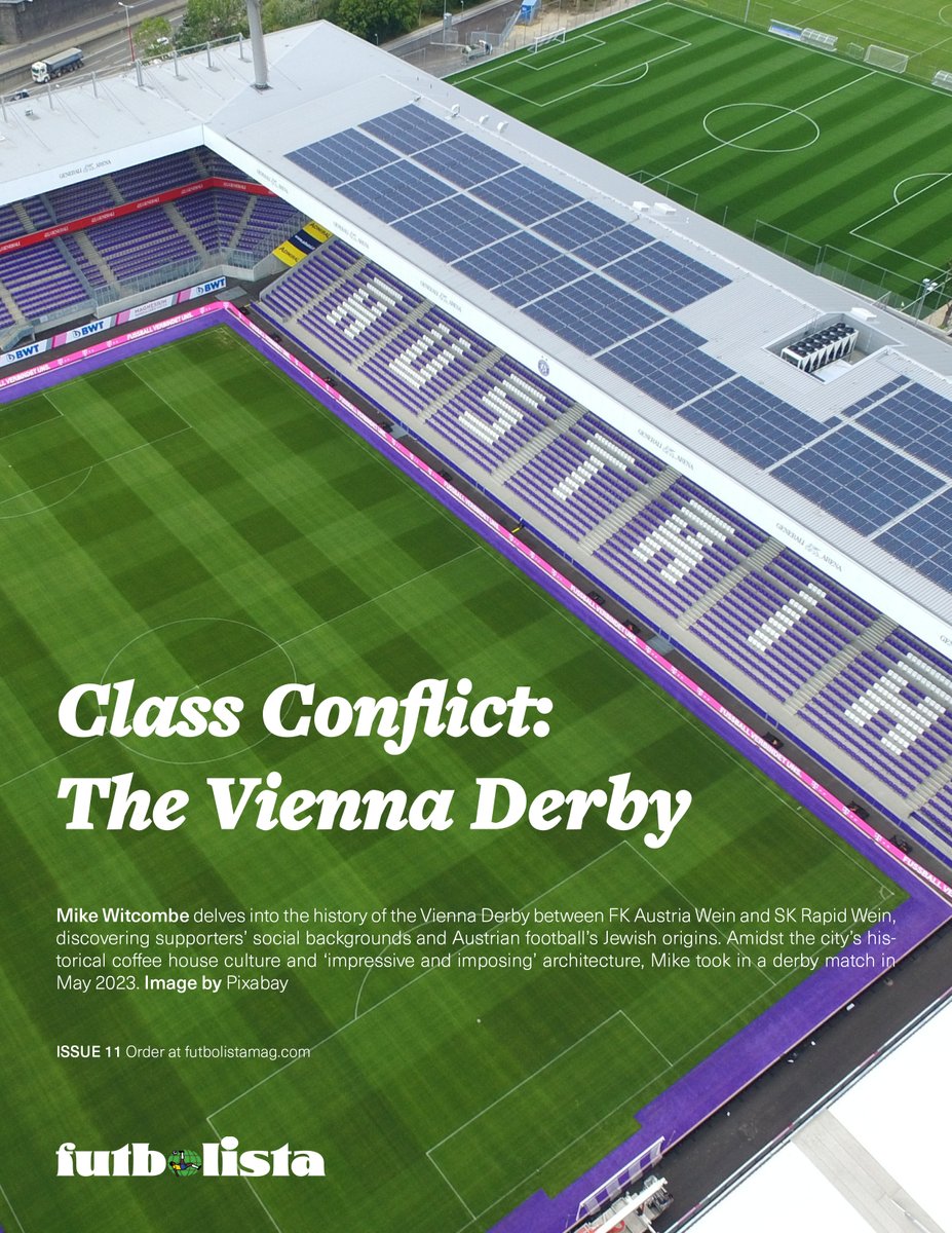 'Austrian football was moulded by the country's Jewish population', writes @MikeWitcombe in ISSUE 11. Order the magazine for £7.99 plus postage: futbolistamag.com/shop/print-mag…