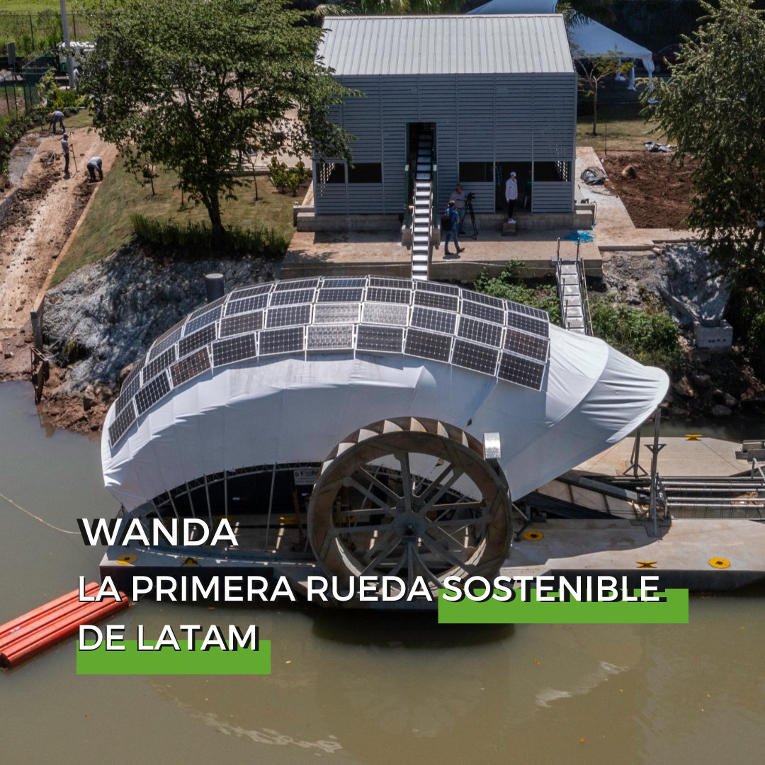 Wanda, la primera rueda de agua flotante recoge basura completamente sostenible de LATAM 🌐 

Recolecta y remueve los desechos que encuentra en el agua y los transporta para su reciclaje. Se vale de paneles solares que tiene instalados en la parte superior☀️