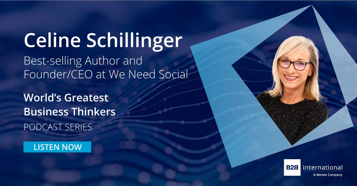 B2B International (@b2b_insight) on Twitter photo 🎙 New podcast series! 🎙
In episode 1 of 'World's Greatest Business Thinkers', we're joined by <a href="/CelineSchill/">Celine Schillinger 🇺🇦</a>, an award-winning entrepreneur, change agent, and consultant, for a deep-dive into effective leadership👉b2bint.nl/greatestbusine… 🎙 New podcast series! 🎙
In episode 1 of 'World's Greatest Business Thinkers', we're joined by <a href="/CelineSchill/">Celine Schillinger 🇺🇦</a>, an award-winning entrepreneur, change agent, and consultant, for a deep-dive into effective leadership👉b2bint.nl/greatestbusine…