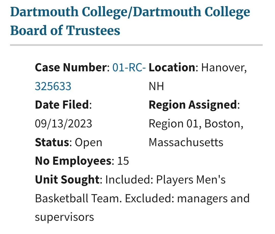 UnionElections's tweet photo. BREAKING: 15 men's basketball players at Dartmouth College are forming a union and joining @SEIU local 560. https://t.co/bEMGIb1l00