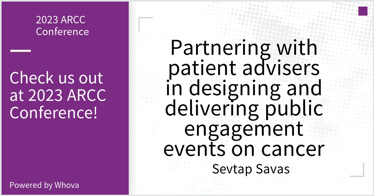 2nd presentation:

I am presenting our experience with the #PublicConferenceOnCancer that we organized in Oct 2022

On behalf of the entire #PublicInterestGroupOnCancerResearch!! ❤️

#PublicEngagement #Cancer 
<a href="/MemorialU/">Memorial University</a> 
<a href="/EngageMemorial/">Public Engagement @ Memorial University</a> 
<a href="/CC_ARCC/">CC-ARCC</a> 
#ARCC2023