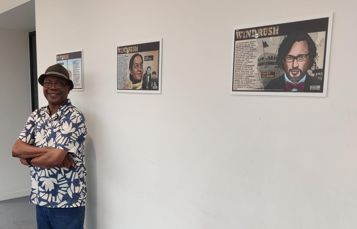 SouthwarkLibs's tweet photo. See original illustrations from the The Windrush Story project by TAYO Fatunla
Now on display at #CamberwellLibrary
Documenting 75 Years of Windrush history. https://t.co/7zKsFWadn4