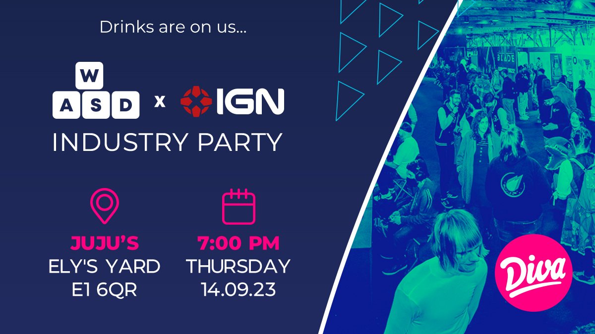 charlottewillis's tweet photo. I'm at WASD x IGN RIGHT NOW!

I'm roaming the show floor so plz come say hi, let's have a chat and maybe go get salt beef bagels??? 🥹 

Hopefully see some of you at the Industry Party as well! (I'm working the door at the start of the night so there's no escaping me 😈) https://t.co/bokA2eQw8o