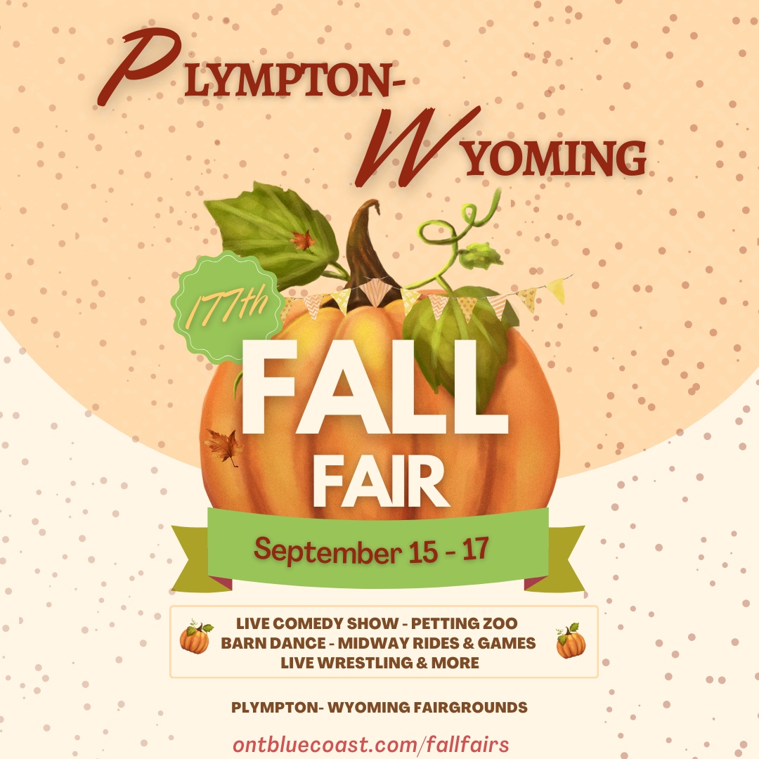 The 177th Plympton-Wyoming Fall Fair starts tomorrow and they are excited to announce that the Midway is back.
Admission is $10 for Adults and highschool kids and FREE for elementary and preschool kids.

Learn more about Sarnia-Lambton fall fairs at ontbluecoast.com/fallfairs