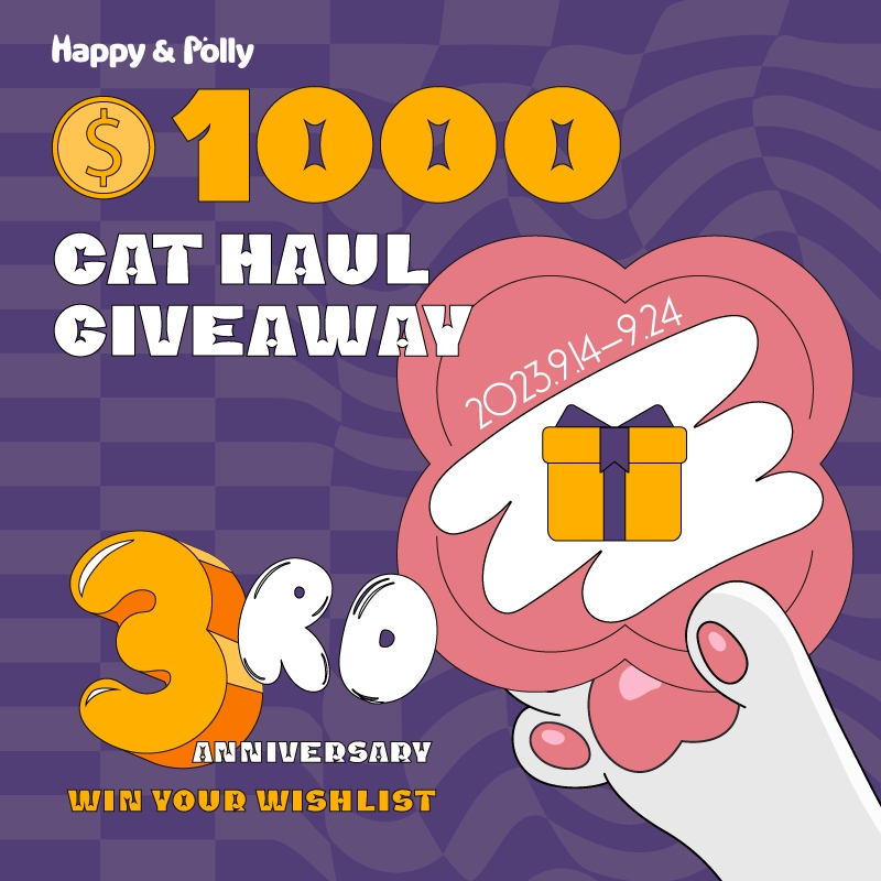 happyandpolly's tweet photo. ✨Up to 70% off⁠
✨20% off Sitewide 
✨$1000 Gift Card giveaway
✨Daily flash sales
✨Double reward points with every purchase⁠
From 9/14 at 8:00 PM PDT to 9/24 at 11:59 PM PDT, are you all set to join in the fun?
#HappyandPolly #catsoftwitter #catlovers https://t.co/7WJLNiXnXz