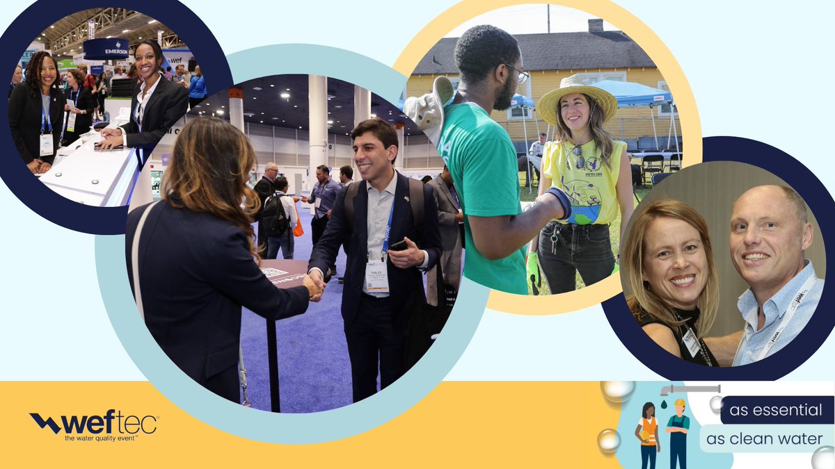 WEFTEC's tweet photo. From the Opening General Session to rooting for your favorite team during the #opschallenge, experience the unique ways #WEFTEC23 will bring #waterquality leaders together to form valuable and supportive relationships! Register today: https://t.co/1lyzkWIVVf https://t.co/Yp04fKqVC1