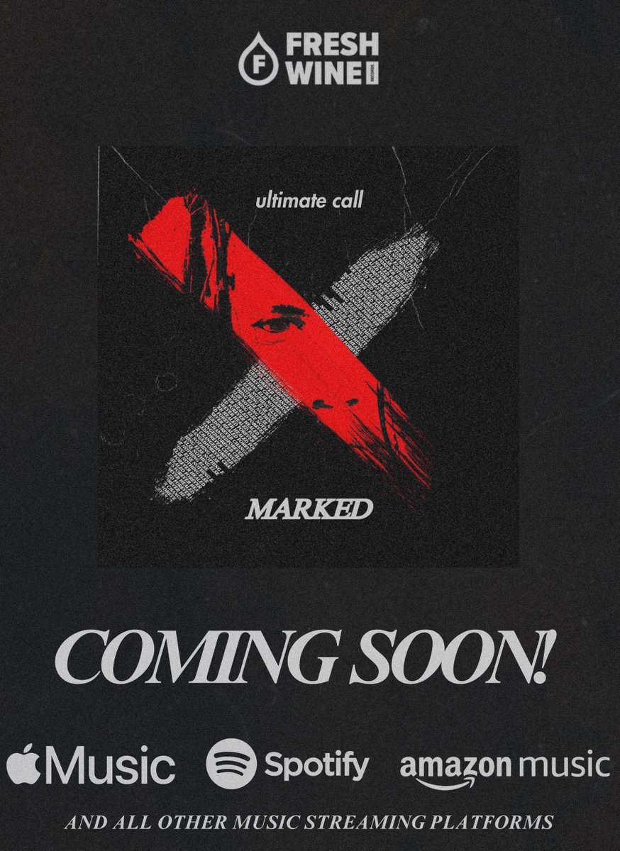 FreshWineRec's tweet photo. Coming Soon!
#UltimateCall #Marked
https://t.co/YupNB49iBw
#ComingSoon #ComingYourWay #EddieJames #EddieJamesMusic #FreshWineMusic #FreshWineRecords #Likes #Trend #Trending #Viral https://t.co/w6xrLQrWB3