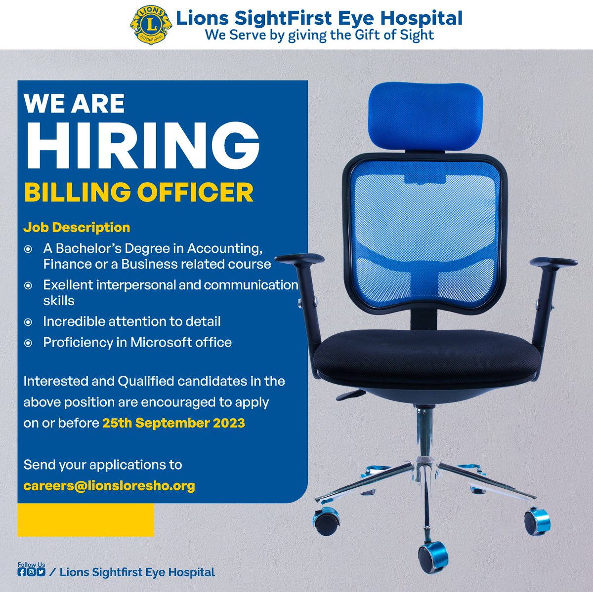 Lions SightFirst Eye Hospital tweet media