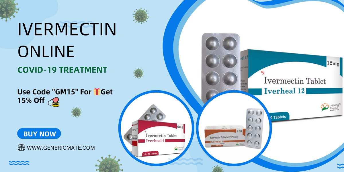 Generic_Mate's tweet image. #COVID19 

Genericmate is the best place to buy generic drugs online like #Ivermectin #HCQS #azithromycin #Ziverdokit #FabiSpray and other products!

Use Code "GM15" For 🎁Get 15% Off 

Order Now: genericmate.com/product/buy-iv…