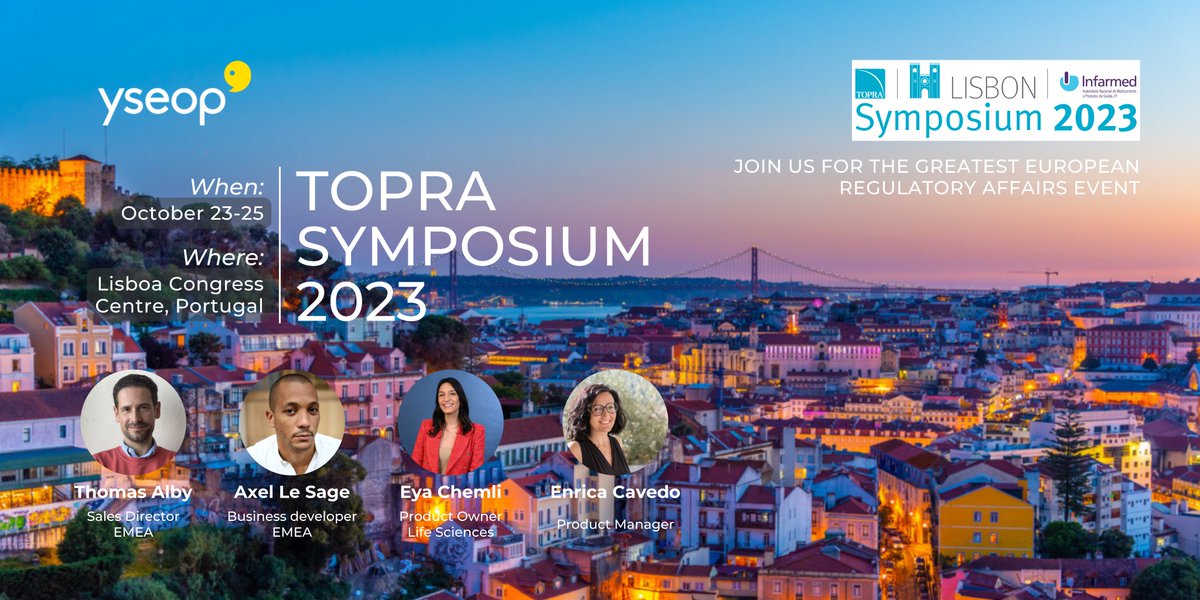 yseopAI's tweet image. Our debut at the #TOPRA Symposium 2023 is just around the corner, taking place from October 23rd to 25th in Lisbon, Portugal! Connect with our team and learn more about the future of automated #medicalwriting solutions: bit.ly/3qNPkLi

@TOPRANEWS #medicalwriter #ai