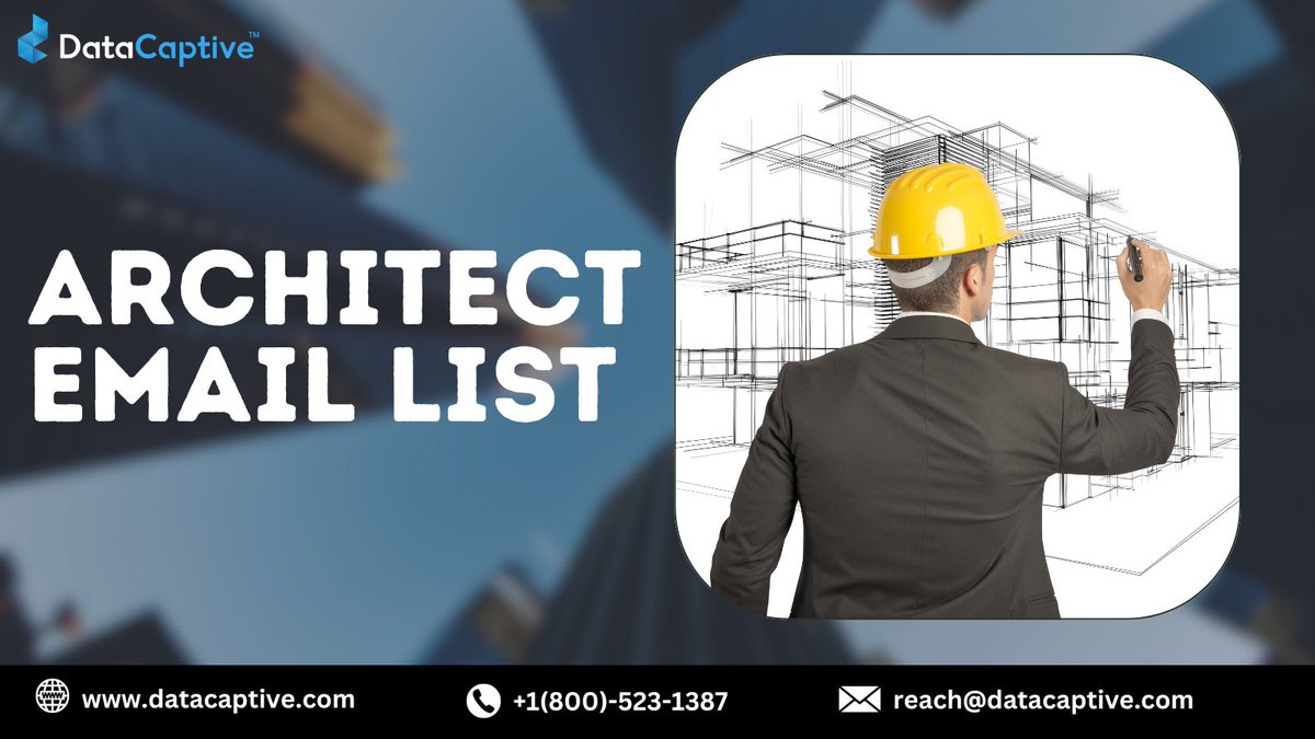 JacobMathew94's tweet photo. Looking to build strong connections in the architecture #industry ? 

DataCaptive's #architect Email List is your blueprint to success! Reach out to top architects, firms, and decision-makers effortlessly. 

Unlock new #opportunities today: https://t.co/3FFCaIx53H https://t.co/4WmS6ozPeW