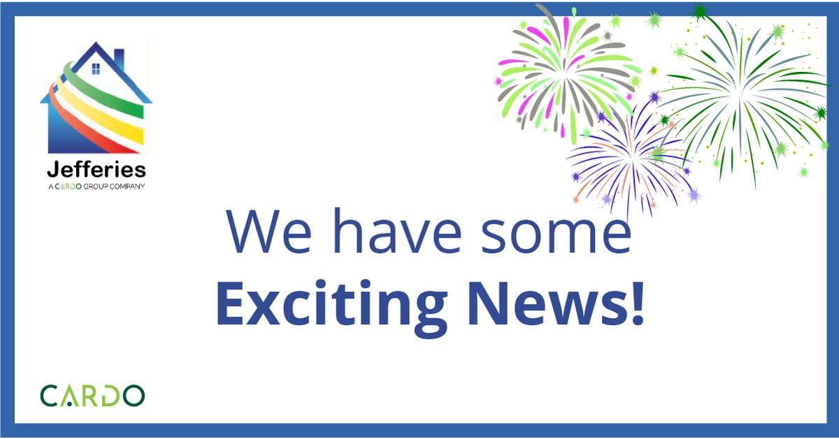JefferiesPR's tweet image. We are delighted to announce that Jefferies Contractors is now a Cardo Group company.

Read more here: tinyurl.com/22vp59fk
#Announcement #PressRelease #PropertyServices #News #Retrofit