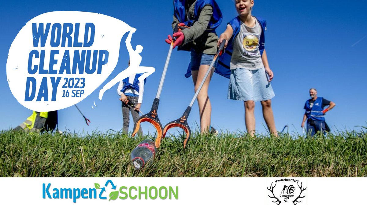 Aanstaande zaterdag ook in de <a href="/gemKampen/">Gemeente Kampen</a> , word er weer een grootste <a href="/WorldCleanupDay/">World Cleanup Day</a>  georganiseerd.  
meedoen :  materiaal uitgifte van 10:00 bij <a href="/KCantecleer/">Kinderboerderij Cantecleer</a>  natuurlijk zijn er containers om het zwerfafval kwijt te kunnen.