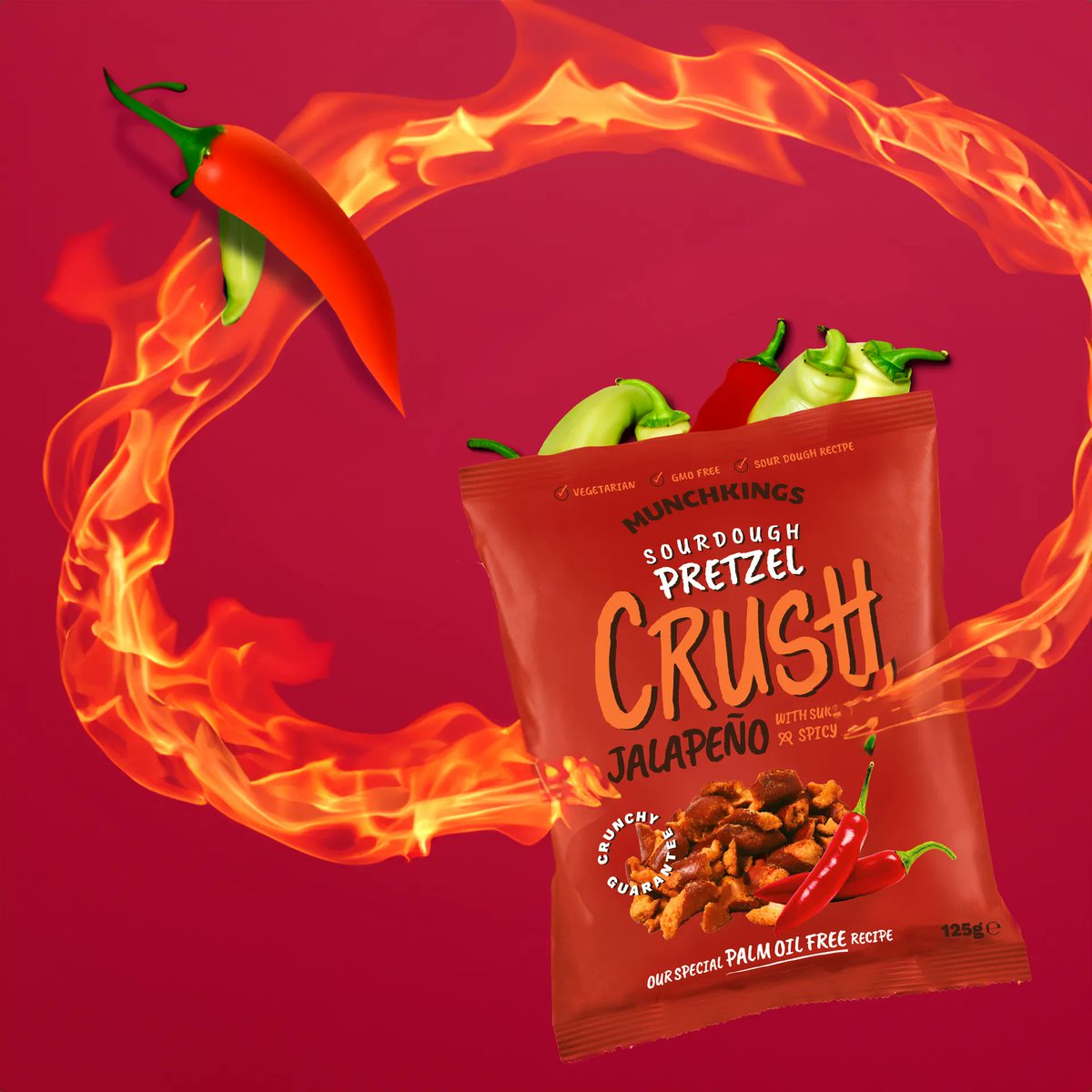 Flavour over FIRE 🔥

Unlike a lot of hot snacks – we’ve spent a long time developing a jalapeno snack that speaks to the complexity of flavour. It’s not just HOT for the sake of being HOT. 

Of all three flavours. This one is the favourite of most people 🔥🥨

#spicysnacks