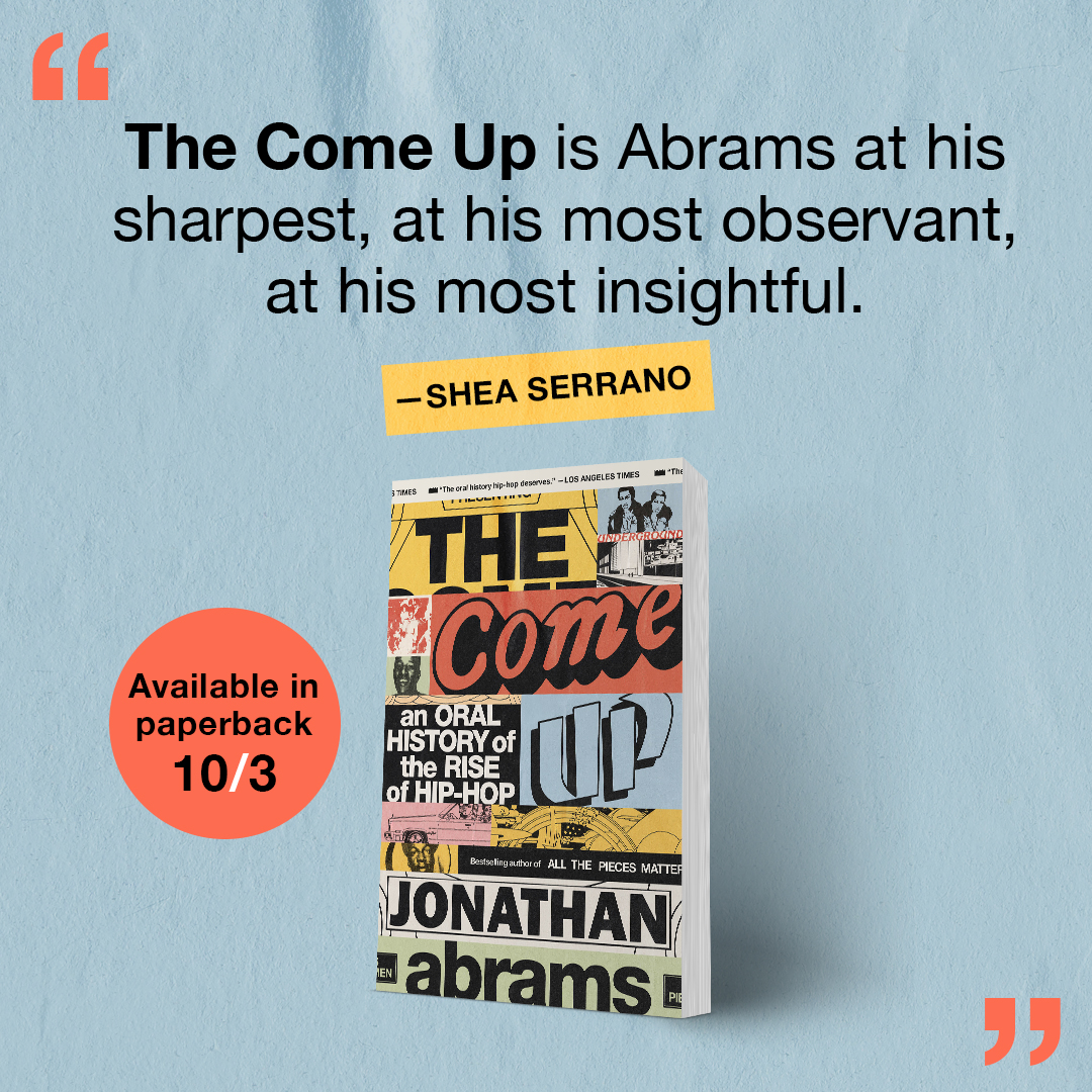 Happy to share the paperback edition of The Come Up is out on 10/3. @crownpublishing