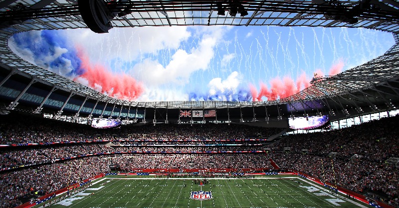 SpursStadium's tweet photo. Tottenham Hotspur and @NFL have today announced the expansion of their partnership through the 2029-2030 season.
 
A minimum of two regular season games a year will be played at @SpursStadium, the Home of the NFL in the UK.