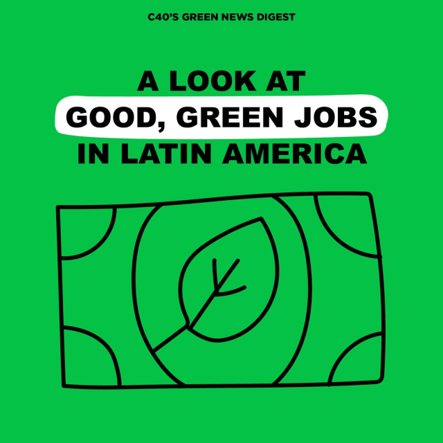 From #Bogotá to #BuenosAires, cities in #LatinAmerica are creating #GreenJobsNow to help build healthier, fairer communities with lower unemployment and economies no longer tied to fossil fuels. Read on to learn about city-level initiatives and efforts. ⬇️🧵