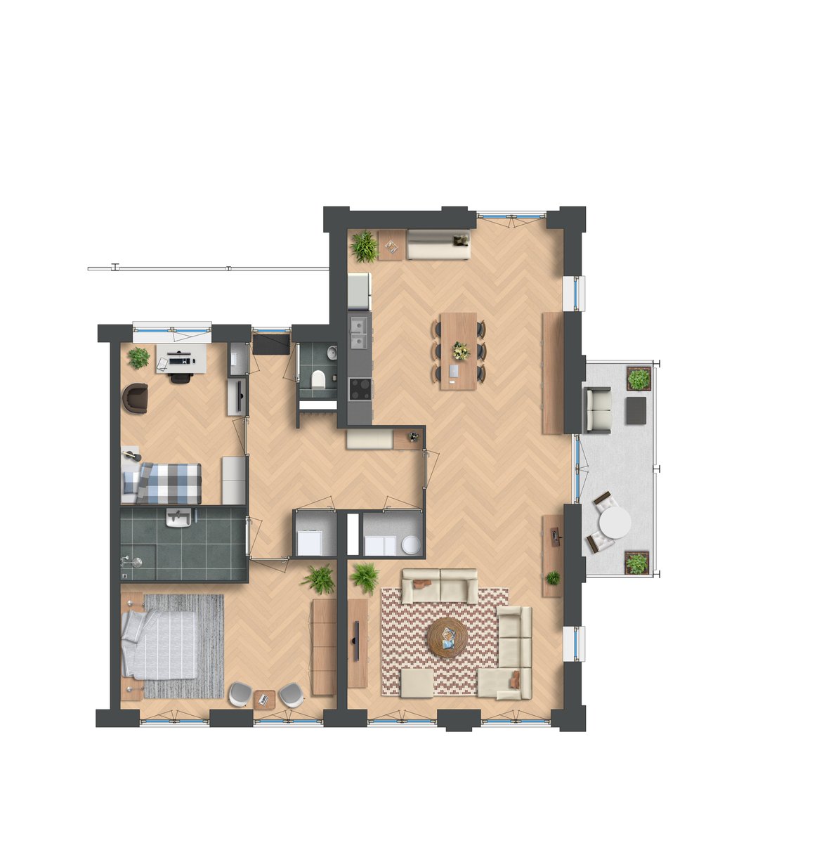 Bouwnummer 8, Poort van Offem, riant 3-kamerappartement van 117 m² gelegen op de eerste verdieping van het nieuw te bouwen appartementengebouw.
koopsom: € 684.000,-- v.o.n. 
Klik op onderstaande link voor meer informatie.
funda.nl/koop/noordwijk…