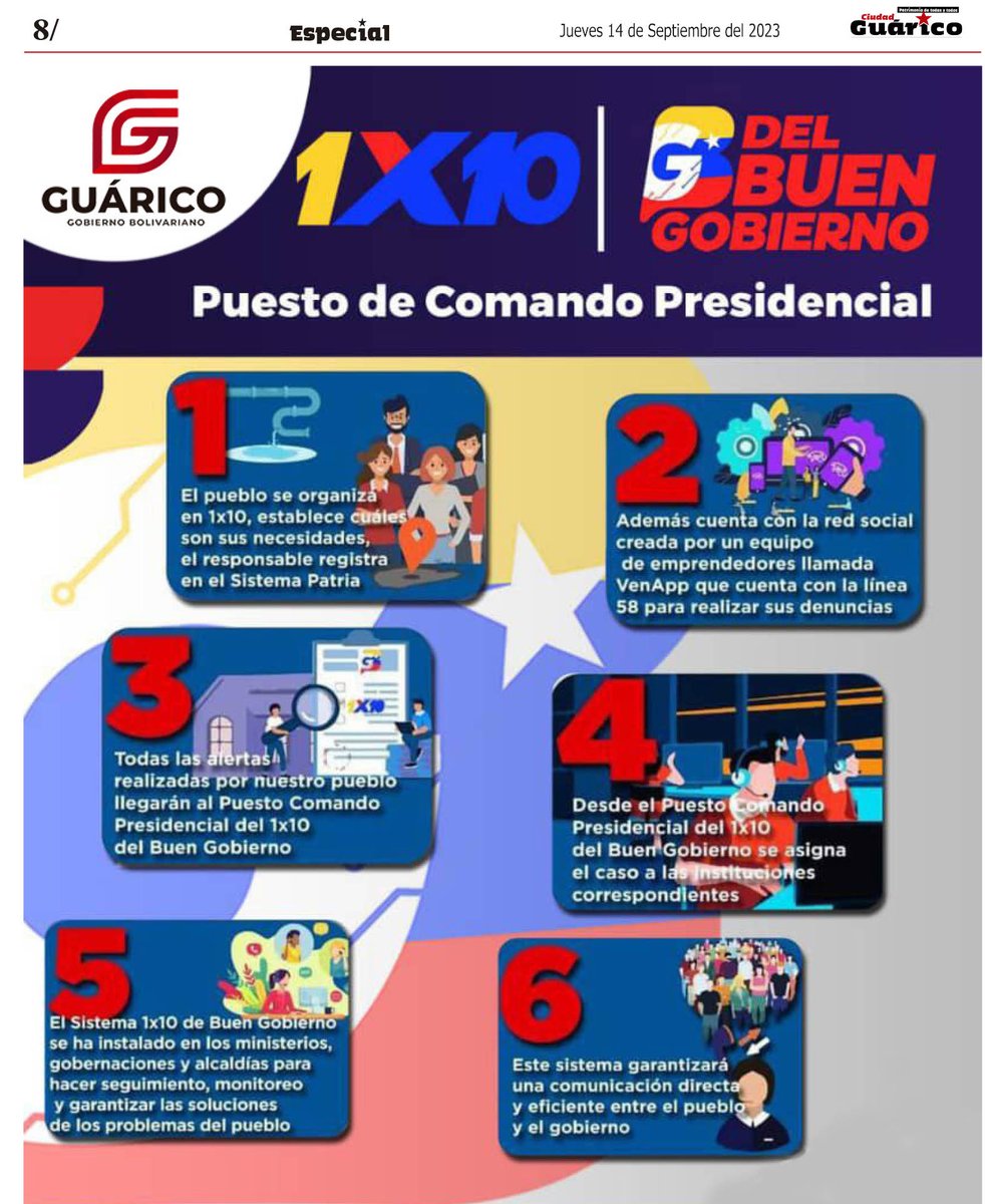 Especial ✨ 1x10 del buen Gobierno puesto de Comando Presidencial 

#Guárico
#APruebaDeTodo 
#GuáricoCreceYAvanza