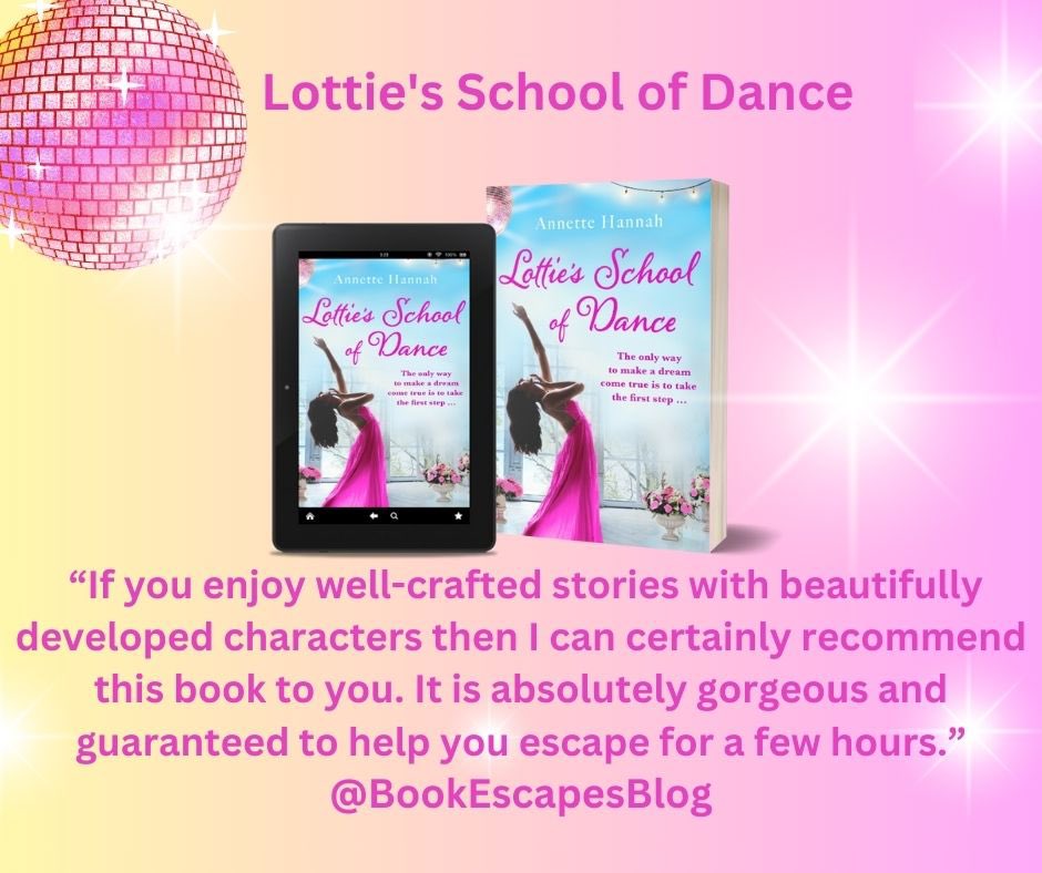 AnnetteHannah's tweet photo. Delighted with these fabulous reviews for #LottiesSchoolofDance thank you to everyone who has read it and reviewed it so far. Number three in hot new releases for dance, I’d love to see it get to number one.  X x https://t.co/OSfGPiGUgr #RomanceBooks #BooksAboutDance 💃📚💕 https://t.co/7a8hXvMuIp