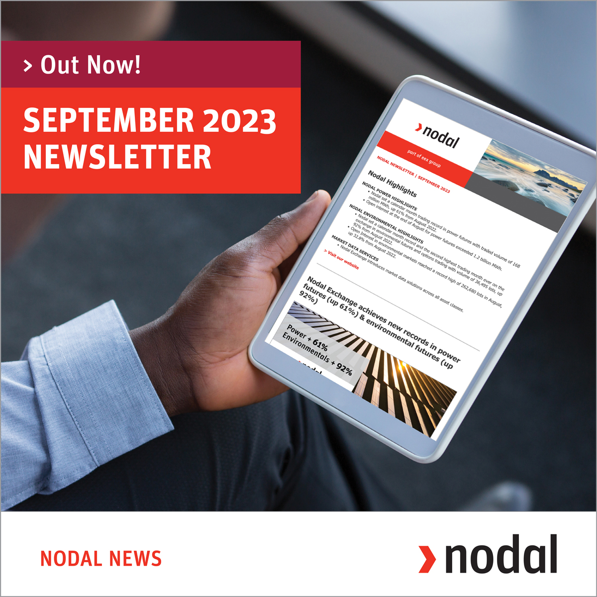 Out Now! The Nodal Newsletter for September 2023.

Read more: nodalexchange.com/nodal-newslett…