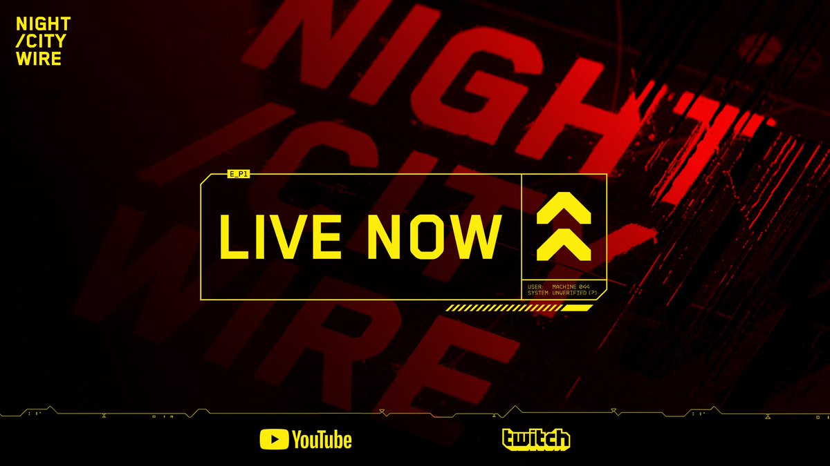 =[INCOMING SIGNAL DETECTED]=  

\establishing connection… [done] 
\decrypting data stream… [done] 
\INITIALIZING VIDEO FEED  

twitch.tv/cdprojektred 
youtu.be/03VWLu-tw0Q