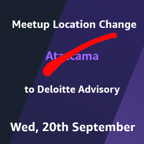 awsugcz's tweet photo. Meetup Location Change!

⚠️  Next Wed, 20th in Deloitte!  ⚠️ 

https://t.co/7WVSC73xgg https://t.co/xGAiN4pJtZ