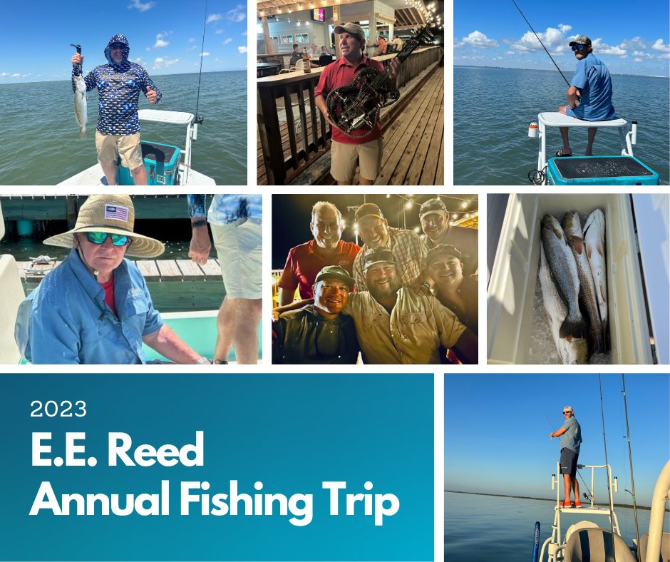 One of the great traditions at E.E. Reed Construction is the annual fishing trip. Coupled with a staff safety meeting, the E.E. Reed team spends the weekend fishing, playing in a highly competitive cornhole tournament, and building camaraderie. #commercialconstruction