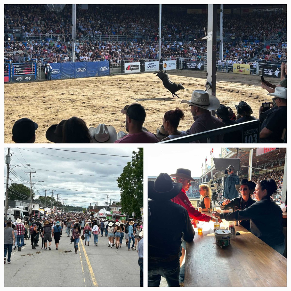 Festival Western st-tite (2 hours from Montreal) is the largest Western Attraction in Eastern Canada! They have been great partners for many years and we are proud to service the 10 days of professional rodeos and country western shows. #events #eventtech