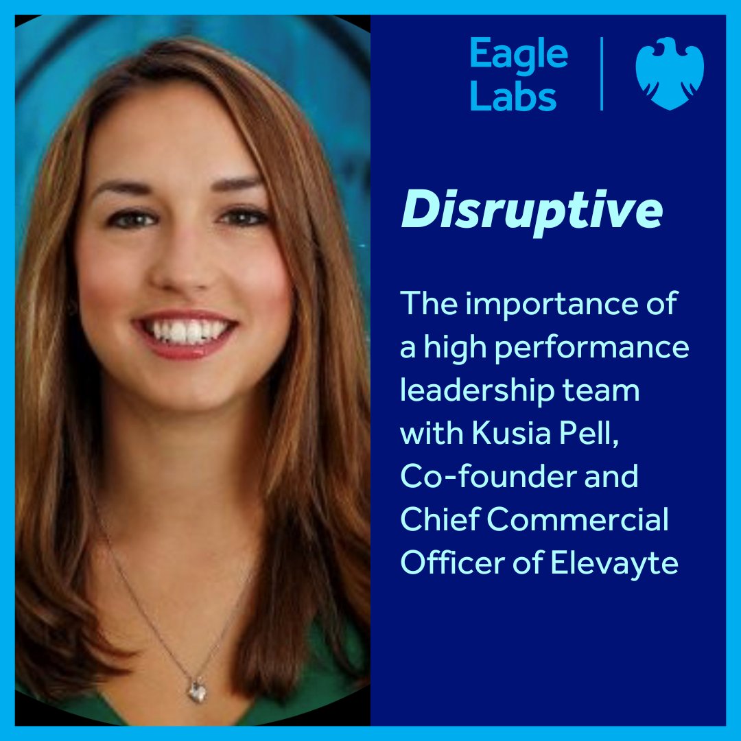 Listen now to our latest Disruptive episode
Kusia, a leadership development expert, shares hints and tips that can help businesses scale faster by laying strong foundations. 

Follow us on Spotify, SoundCloud or Apple to listen now 🎧 

#podcast #disruptive #scaleups #EagleLabs