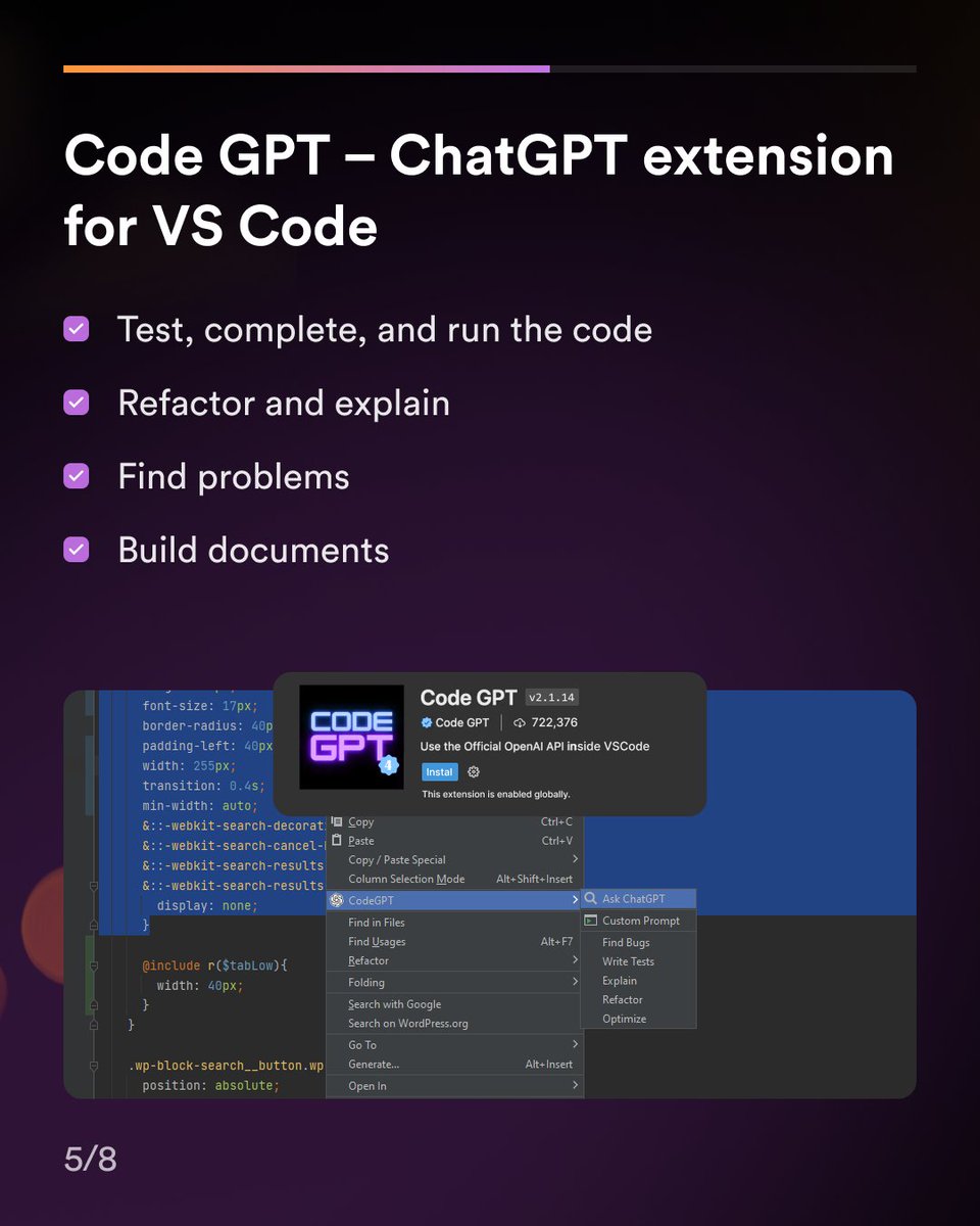 amplectagency's tweet photo. Tools we found useful so far:
📌Chat GPT
📌Code GPT
📌GPT Engineer

7/8 https://t.co/HECOvDJ22I