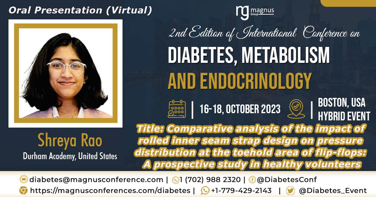 Diabetes_Event's tweet photo. 🏃🏃‍♀️ Hurry up!! Only few ⏳ slot are available to join our oral presentation 🧑‍💼 by Shreya Rao from Durham Academy, United States at #Diabetes2023

📌 Kindly get 📝 register and confirm your slot!!
For registration, visit 🔗 https://t.co/Fy1UST4LJ0 https://t.co/pxgAHn97nc