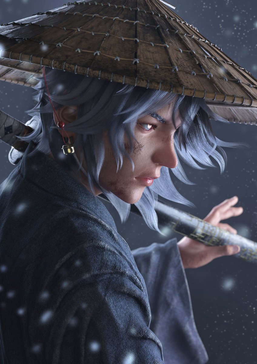 moyomotter's tweet photo. 『月冴ゆる』
月光が照らす夜の侍を制作しました。
#3DCG #Maya #ZBrush https://t.co/J9of80oFiD